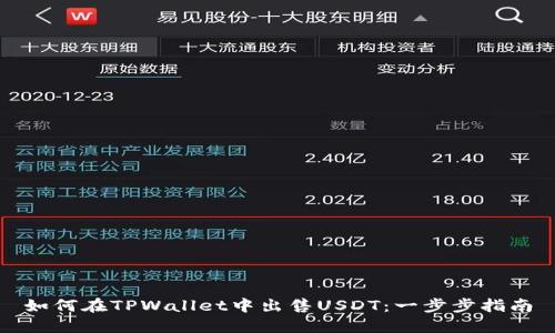 如何在TPWallet中出售USDT：一步步指南